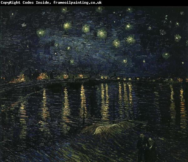 Vincent Van Gogh stjarnklar natt over rhone